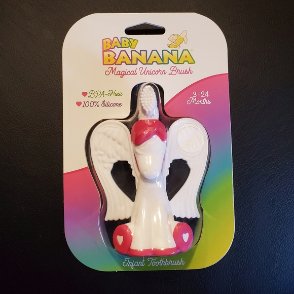 Baby Banana Magical Unicorn Training Toothbrush - Picture 1 of 5